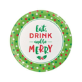 Plates snowflakes fun Christmas (Ø18cm, 8pcs)