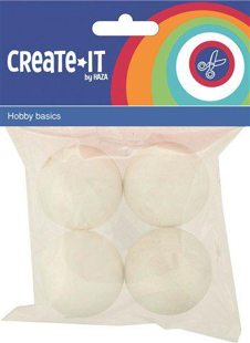 polystyreen bollen 4 stuks