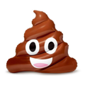 poop emoji opblaasbaar 122x108x28cm