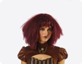 Pruik Babette acajou