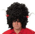 Pruik demon met hoorns