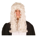 Pruik rechter wit