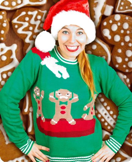 Pull de Noël Cookie pour hommes et femmes