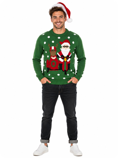 Pull de Noël motard
