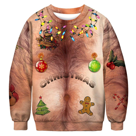 Pull de Noël poilu