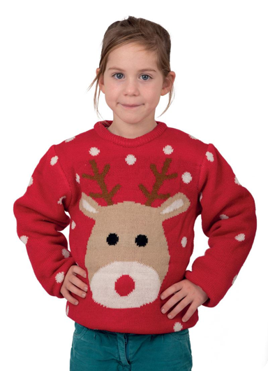 Pull de Noël rennes pour les enfants