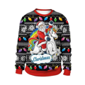 pull de Noël Santa Licorne bébé