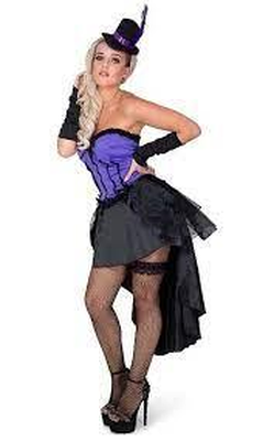 fitted lace wedding dress Purple Satin Silver Sequins Burlesque Dress Corset Overbust Costume 9XL main image 0