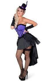 Purple burlesque dress for ladies