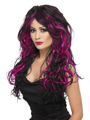 Purple gothic fizzy wig