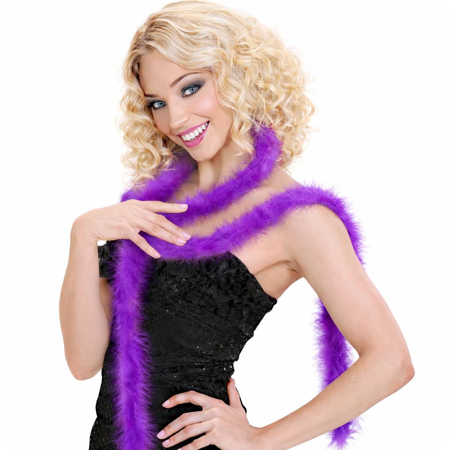 Purple marabou / boa