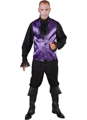 Purple undervest with spider web Print