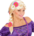 Rapunzel Wig with flowers