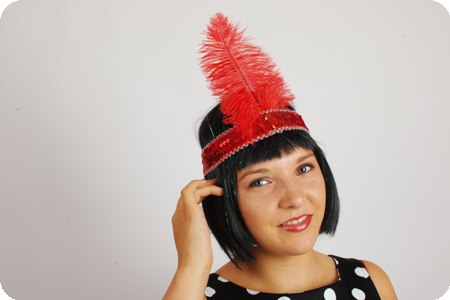 Red Charleston Headband