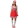 Red dirndl dress