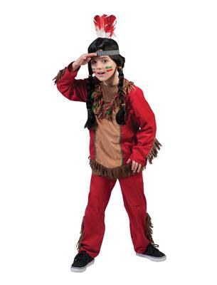 Red Hawk Indiaan Jongenskostuum - Authentieke Look
