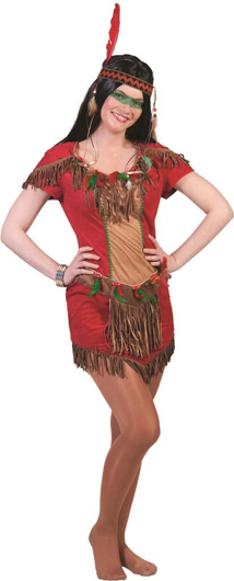 Red Hawk Indianenjurk - Dames Kostuum