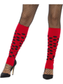 Red Leg Warmers with Black Dots