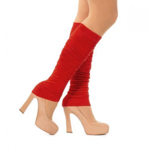 red leg warmers