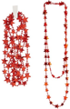 RED STARS NECKLACE 210 cm
