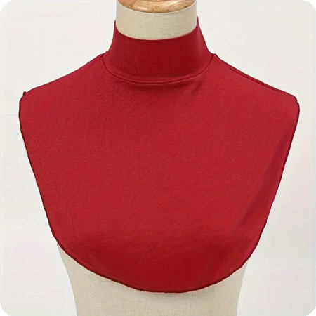 Red turtleneck / collar for under suit