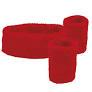 Red Wristbands and Headband Set