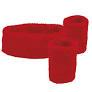 Red Wristbands and Headband Set