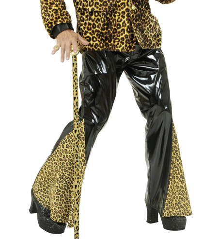Retro Leopard Flare Broek - Panterprint Design