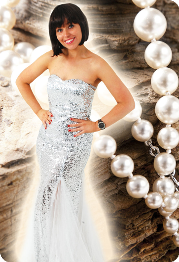 Robe avec paillettes deluxe