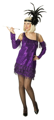Robe Charleston violette grande taille