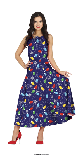 Robe de Noël pour femmes avec motif de lumières