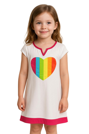 Robe de pop star arc-en-ciel pour enfant