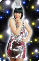 Robe de soirée paillettes argent grand sequin