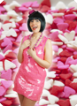 Robe de soirée paillettes avec des grnds paillettes Rose vif