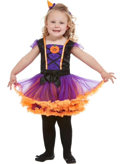 Robe de sorcière citrouille pour les filles