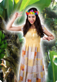 Robe hippie à fleurs
