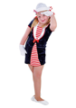 Robe marine fille bleue