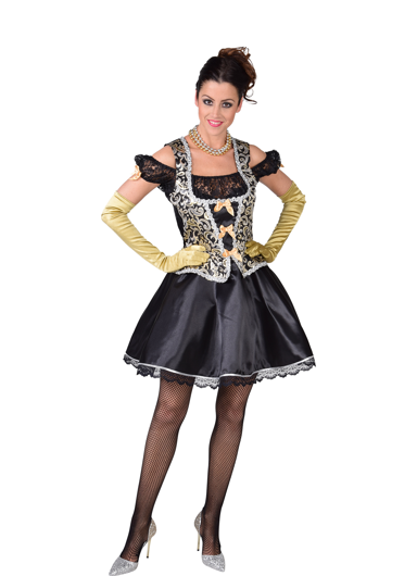Robe marquise sexy avec brocart