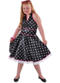 Rock n roll robe à pois pour les filles