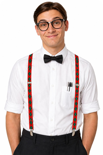 Rode Bretellen Student Look
