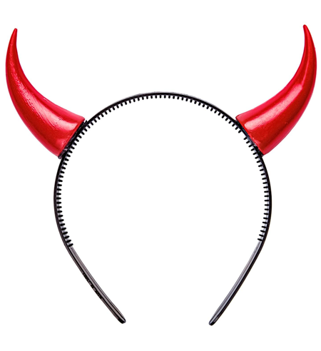 Rode hoorns duivel diadeem