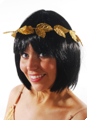 Roman laurel wreath headband gold with leafs