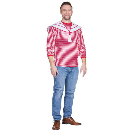 Rood wit gestreept t-shirt