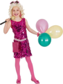 Roze glitter jurk voor meisjes