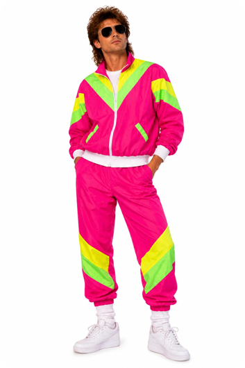 Roze Retro Trainingspak Jaren 80