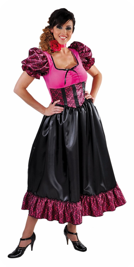 Roze Wild West Saloon Jurk