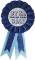 Rozet blauw ’Ster van de dag’