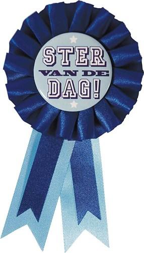 Rozet blauw ’Ster van de dag’