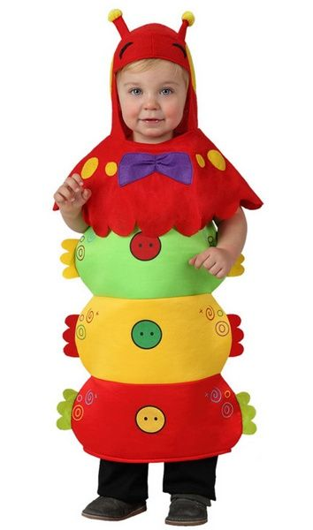 Rups / duizendpoot baby verkleed pakje