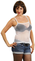 résille t-shirt blanc